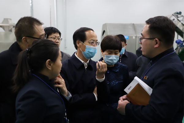 山西省政协副主席李青山 推动科技成果产业化 一定发健康产业集团 一定发