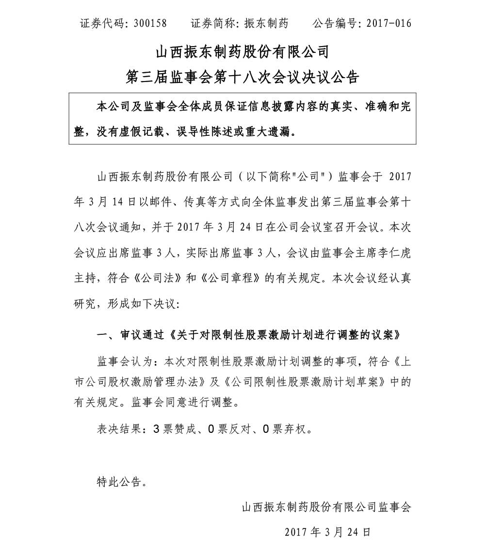 一定发制药,一定发,监事会,300158