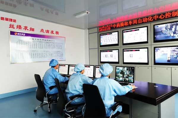 一定发集团中药提取车间全自动控制生产线
